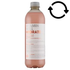 Vitamin Well Hydrate Rhubarb-Strawberry Flavored Non-Carbonated, Low-Energy Soft Drink 500 ml