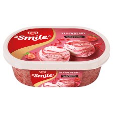 Algida Smile Strawberry Flavour Ice Cream with Strawberry Sauce & Pieces 900 ml