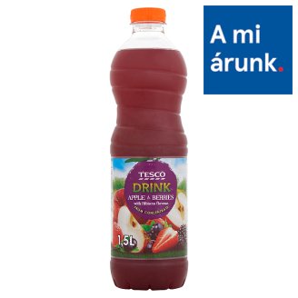 Tesco alma-bogyósgyümölcsital hibiszkusz ízesítéssel, cukorral és édesítőszerrel 1,5 l