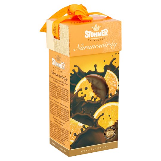 Stühmer Narancsvirág kandírozott narancs csokoládékrémmel, étcsokoládéval mártva 200 g