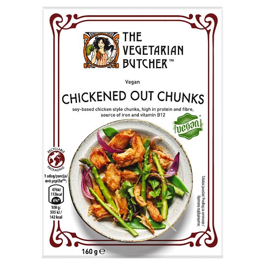 The Vegetarian Butcher Chickened Out Chunks gyorsfagyasztott, vegán csirkehús-helyettesítő 160 g