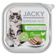 Jacky Premium Pate with Chicken for Cats 100 g