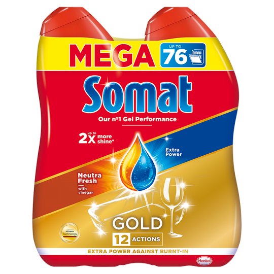 Somat Gold Gel Neutra Fresh Dishwasher Gel 2 x 684 ml