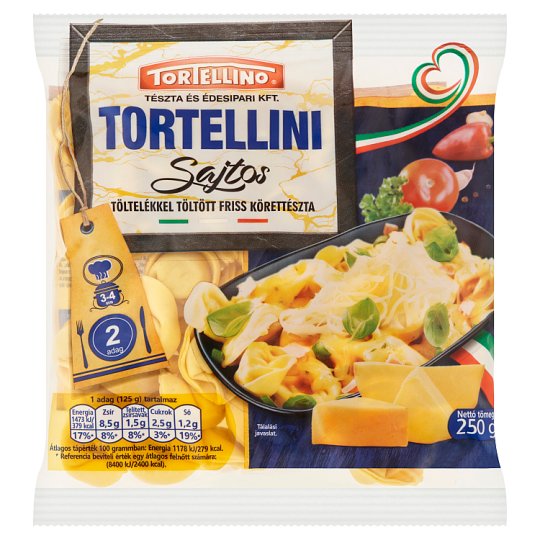 Tortellino Tortellini sajtos friss tészta 250 g Tesco Online, Tesco