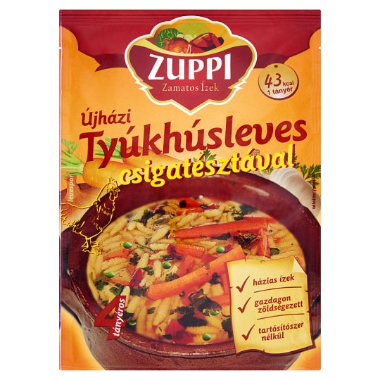 Zuppi Újházi tyúkhúsleves csigatésztával 60 g