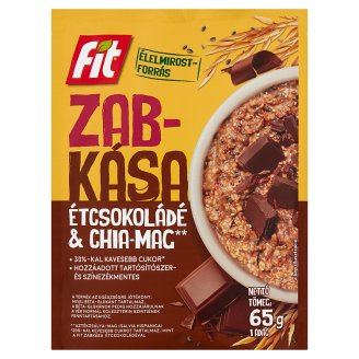 Fit Reggeli zabkása chia-maggal és étcsokoládéval 65 g