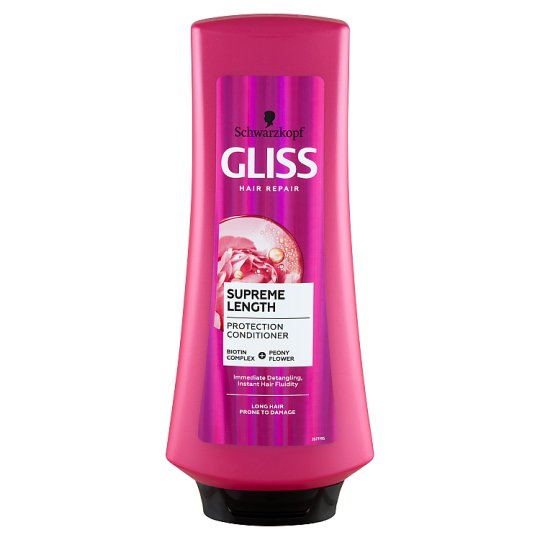 Gliss Supreme Length Protection Conditioner Hair Repair 370 ml Tesco
