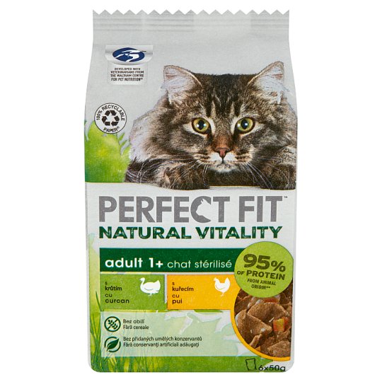 Perfect Fit Natural Vitality Complete Wet Pet Food for Adult Cats 6 x