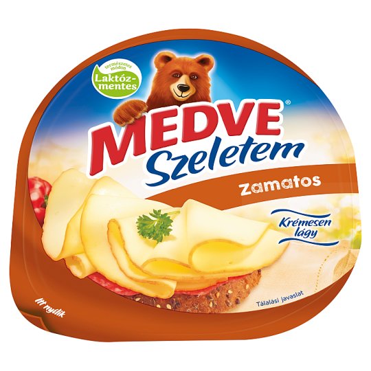 Medve Szeletem Zamatos Natural, High Fat Semi-Hard Cheese 130 g