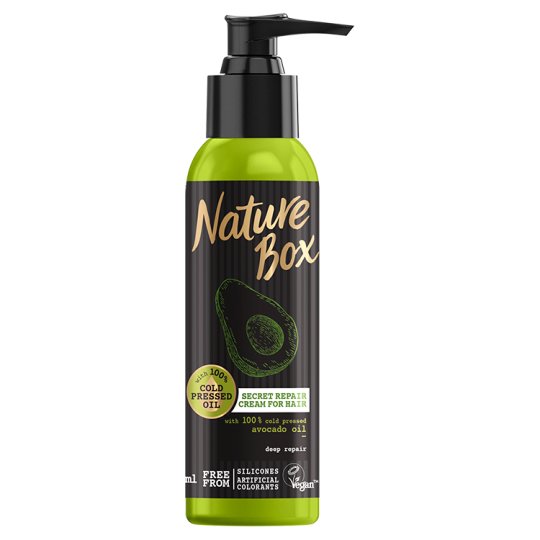 Nature Box Avokádó pumpás pakolás a regenerált hajért 150 ml
