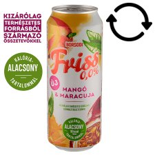 Borsodi Friss 0,0% Mango-Passion Fruit Flavored Drink and Non-Alcoholic Light Beer Mixture 0,5 l