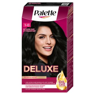 Schwarzkopf Palette Deluxe Oil-Care Color 900 Mély Természetes Fekete tartós hajfesték