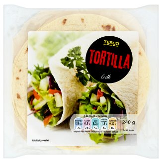 Tesco tortilla lapok 6 x 20 cm 240 g