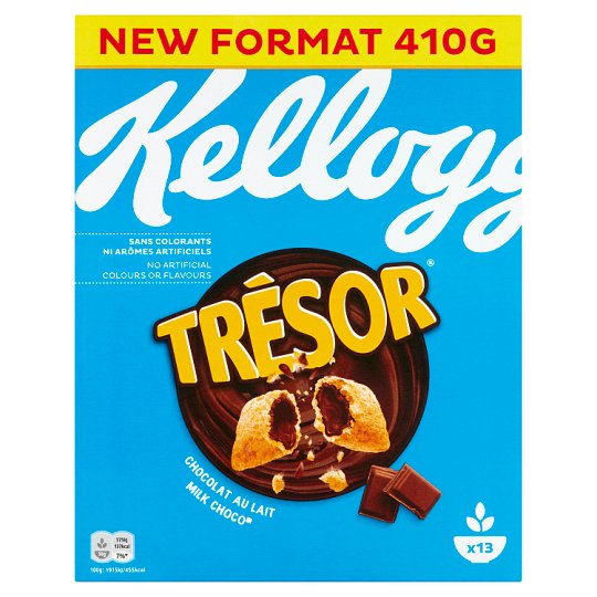 Kellogg's Trésor Cereal Pillows Made of Mixed Grains with Milk