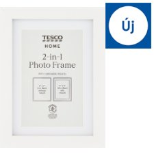 Tesco Home 2 in 1 White Photo Frame