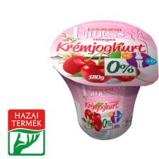 Nádudvari Fitness élőflórás réteges krémjoghurt meggyes-vaníliás 180 g