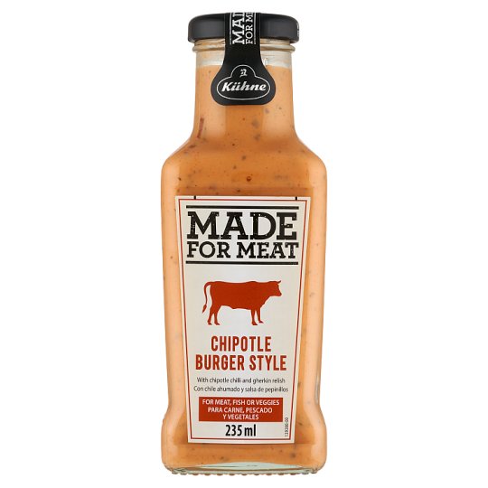 Kühne Made for Meat burger stílusú chipotle paprikás szósz 235 ml