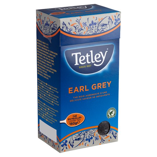 Tetley Earl Grey Black Tea with Bergamot Flavour 150 g Tesco Online