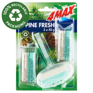 4MAX Pine Fresh Toilet Freshener Sticks 3 x 40 g