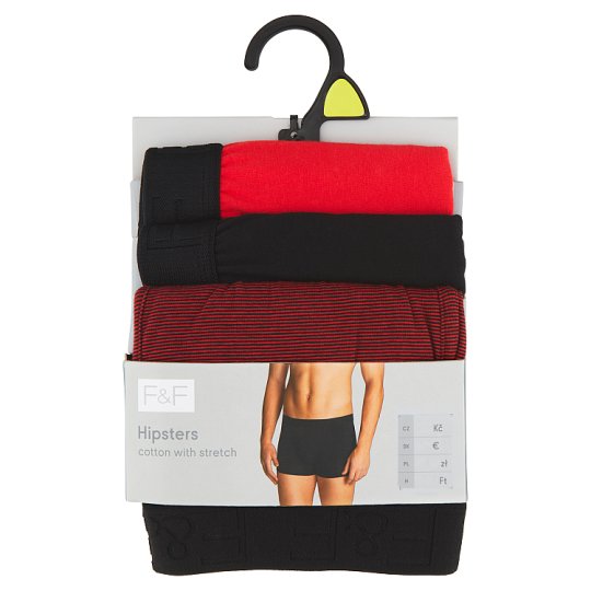 image 1 of F&F Hipsters 3 pcs/Pack, XL, Multicolour/Black