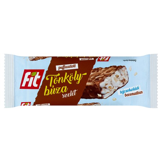 Fit puffasztott tönkölybúza szelet tejcsokoládé bevonatban 18 g