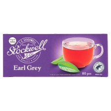 Stockwell & Co. Earl Grey aromatizált, filteres fekete tea bergamot aromával 80 filter 120 g