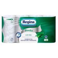 Regina Bianka Aloe toalettpapír 3 rétegű 8 tekercs