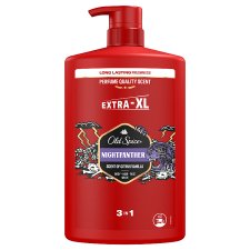 Old Spice Night Panther Men’s Shower Gel & Shampoo 1000ml Multi-Use 3-in-1 Hair-Face-Body Wash