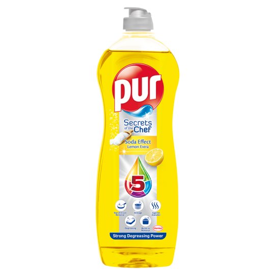 Pur Secrets of the Chef Soda Effect Lemon Extra kézi mosogatószer 900 ml