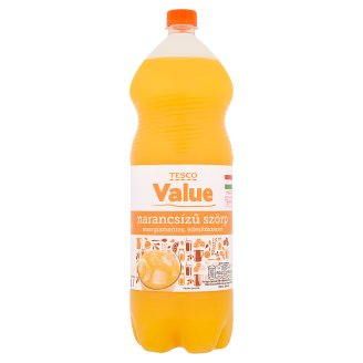 Tesco Value narancsízű szörp 2 l