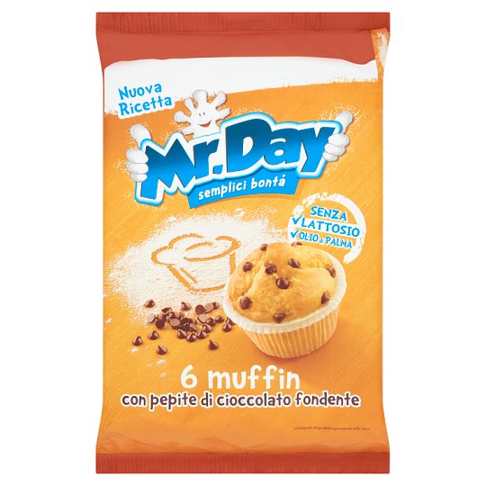 Mr. Day Muffin Classic finom sütemény csokoládé darabkákkal 6 db 252 g