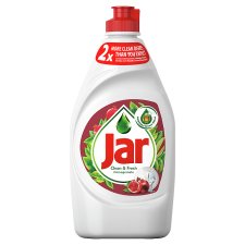 Jar Clean & Fresh Washing Up Liquid Pomegranate With Rich Formula For Sparkling Clean Dishes 450ML 