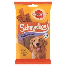 Pedigree Schmackos Multi Mix kiegészítő állateledel felnőtt kutyák számára 20 db 144 g