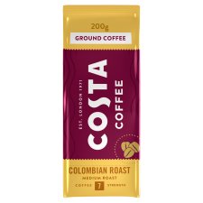 Costa Coffee Colombian Roast őrölt-pörkölt kávé 200 g