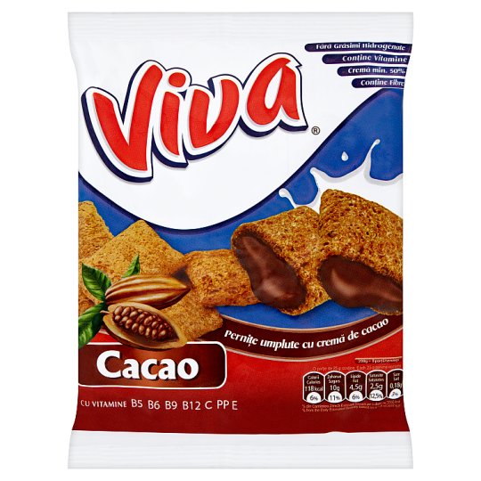 Viva kakaós krémmel töltött gabona párnácska 200 g