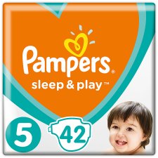 Pampers Sleep&Play, 5-as Méret, 42 db Pelenka, 11–16 kg