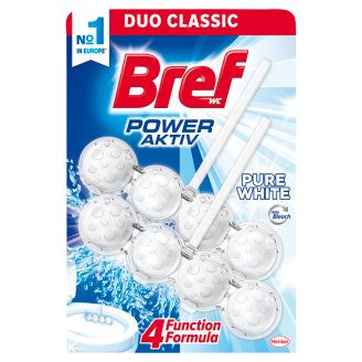 Bref Power Aktiv Pure White toalett frissítő 2 x 50 g