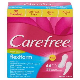 Carefree Flexiform Fresh Scent tisztasági betét 58 db
