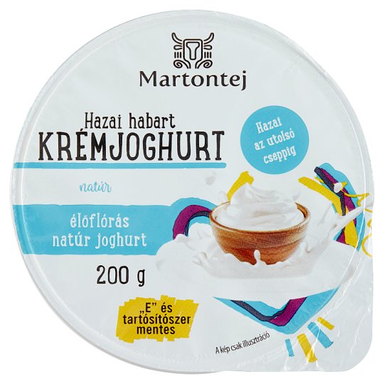 Martontej hazai natúr habart krémjoghurt 200 g