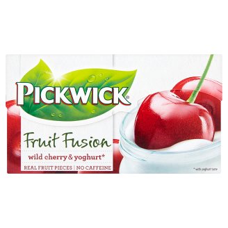 Pickwick Fruit Fusion gyümölcstea a meggy és a joghurt ízével 20 filter 40 g