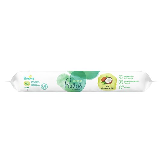 Pampers Coconut Pure Nedves Törlőkendő 1 Csomag = 42 Törlőkendő