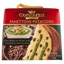 Granducale Panettone csokoládé darabkákkal pisztácia krémmel töltve 750 g