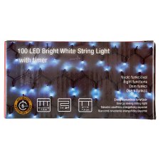 Snow Meister SM2566 100 LED-es multifunkciós hideg fehér fényfüzér időzítővel