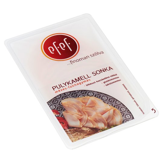 eFeF Sliced Honey-Garlic Turkey Breast Ham in Smoke Flavoured Coating 90 g
