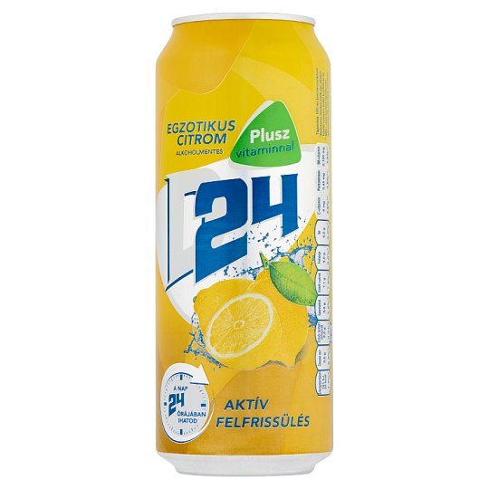 D24 Exotic Lemon Lemon Drink and Alcohol-Free Lager Beer Mixture 0,5 l