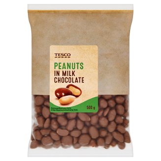 Tesco tejcsokoládés pörkölt földimogyorós drazsé 500 g