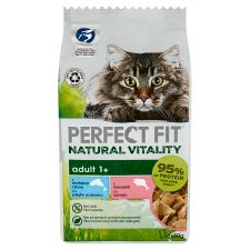 Perfect Fit Natural Vitality teljes értékű nedves eledel felnőtt macskáknak 6 x 50 g (300 g)