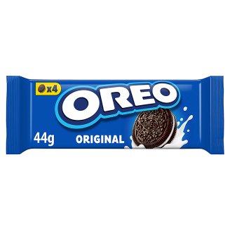Oreo Original vanília ízű krémmel töltött kakaós keksz 44 g