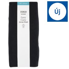 Tesco Home Easy Care Jersey Black Sheet 160 x 200 cm