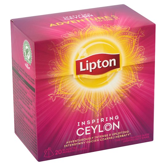 Lipton Inspiring Ceylon fekete tea 20 piramis filter Tesco Online